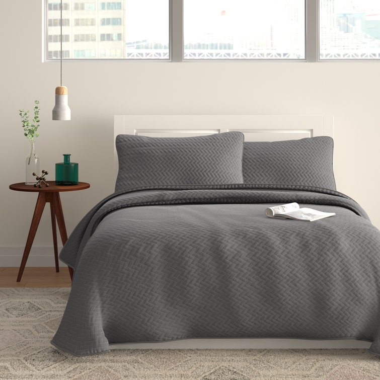 Wade Logan® Antiochos Microfiber Modern & Contemporary Coverlet